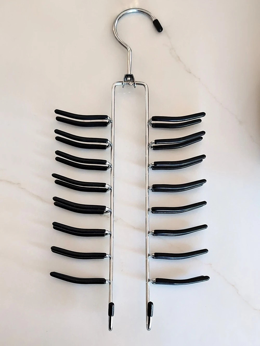 Tie Belt Scarf Jewelry Hanger With Hook And Grips